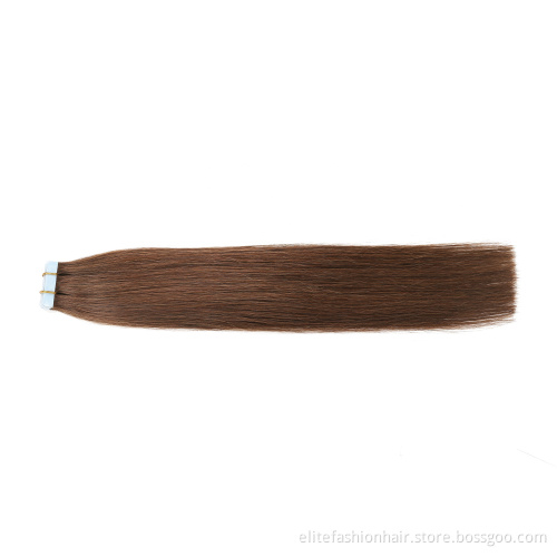 High Quality Natural Tape In Hair Extensions 100% Human Remy Hair Double Drawn Virgin Tape Hair Extensions